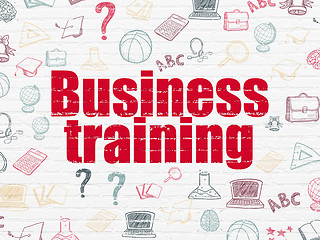 Image showing Education concept: Business Training on wall background
