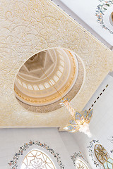 Image showing Interior of Sheikh Zayed Grand Mosque, Abu Dhabi, United Arab Emirates.