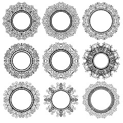 Image showing Set of Circle Geometric Ornaments