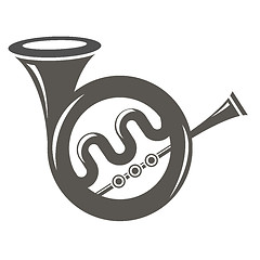 Image showing Musical French  Horn Icon