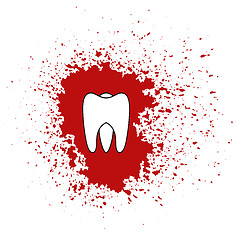 Image showing Tooth Icon Isolated 