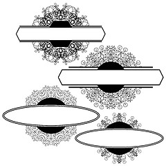 Image showing Set of Different Flourishes Isolated