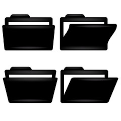 Image showing Black Folder Icon