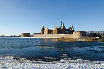 Image showing Winter view at Kalmar Castle in Sweden