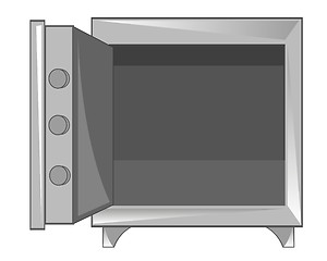 Image showing Empty safe from metal