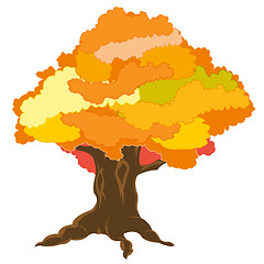 Image showing Big tree by autumn