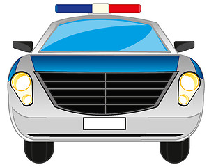 Image showing Cartoon police car