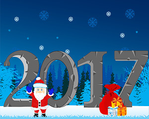 Image showing Winter holiday new year