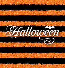 Image showing Happy Halloween Poster. Light Holiday Background