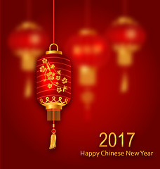 Image showing Blurred Background for Chinese New Year 2017