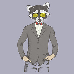 Image showing Raccoon vector illustration