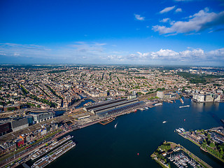 Image showing City aerial view over Amsterdam