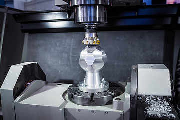 Image showing Metalworking CNC milling machine.