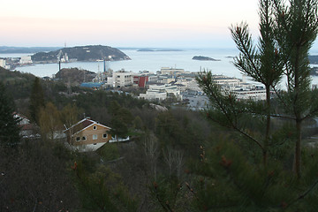 Image showing View over Kristiansand, Norway