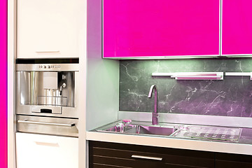 Image showing Kitchen pink detail