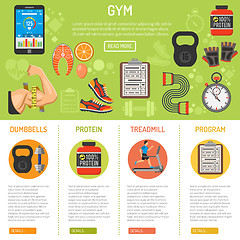 Image showing Fitness and gym infographics