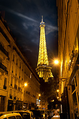 Image showing Eiffel Tower and street