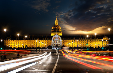 Image showing Les Invalides in evening