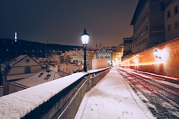 Image showing Winter night in the ancient city