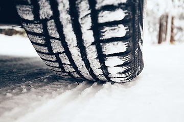 Image showing Winter on the road