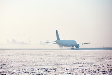 Image showing Airport in winter