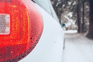 Image showing Winter on the road