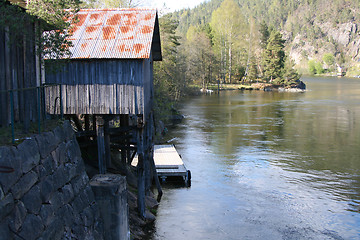 Image showing Old storage building