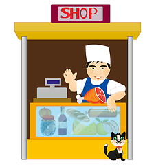 Image showing Small grocery shop