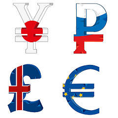 Image showing National symbols of the money