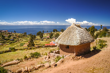 Image showing Isla Taquile in Peru