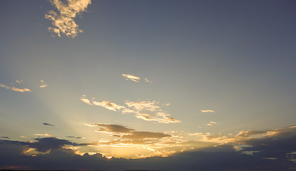 Image showing sunset sky