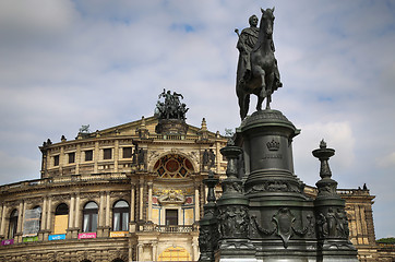 Image showing DRESDEN, GERMANY – AUGUST 13, 2016: View on Semperoper opera (