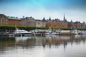 Image showing STOCKHOLM, SWEDEN - AUGUST 20, 2016: Many people walk and visit 