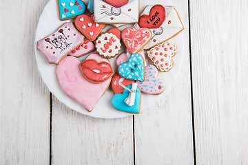 Image showing Gingerbreads for Valentines Day