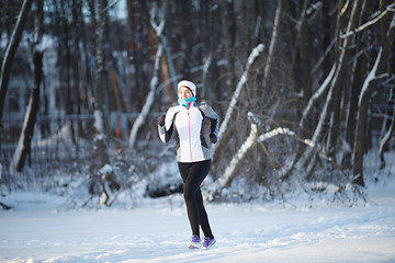 Image showing Young athlete in sports form