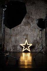 Image showing Photo Studio with lighting equipment