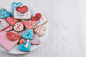 Image showing Gingerbreads for Valentines Day