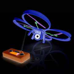 Image showing Drone with remote controller