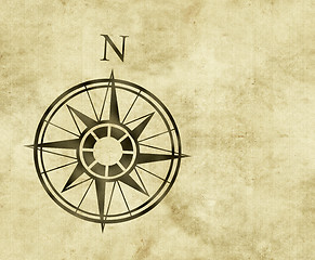 Image showing north compass map arrow