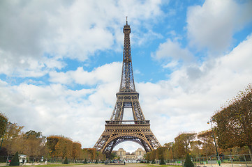 Image showing Cityscape of Paris with the Eiffel tower