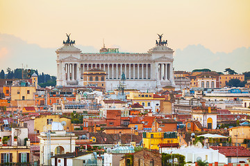 Image showing Altare Della Patria monument in Rome