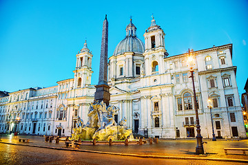 Image showing Piazza Navona in Rome, Italy