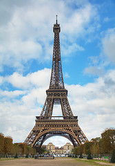 Image showing Cityscape of Paris with the Eiffel tower