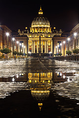 Image showing The Papal Basilica of St. Peter in the Vatican city