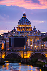 Image showing The Papal Basilica of St. Peter in the Vatican city