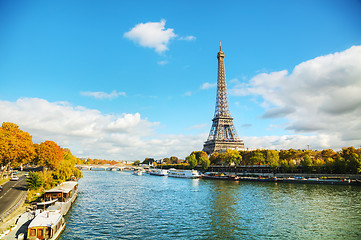 Image showing Cityscape of Paris with the Eiffel tower