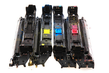 Image showing color cmyk toners