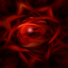 Image showing Red Fire Sphere