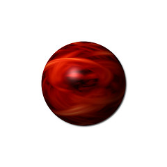 Image showing Red Fire Sphere