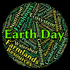 Image showing Earth Day Indicates Go Green And Eco